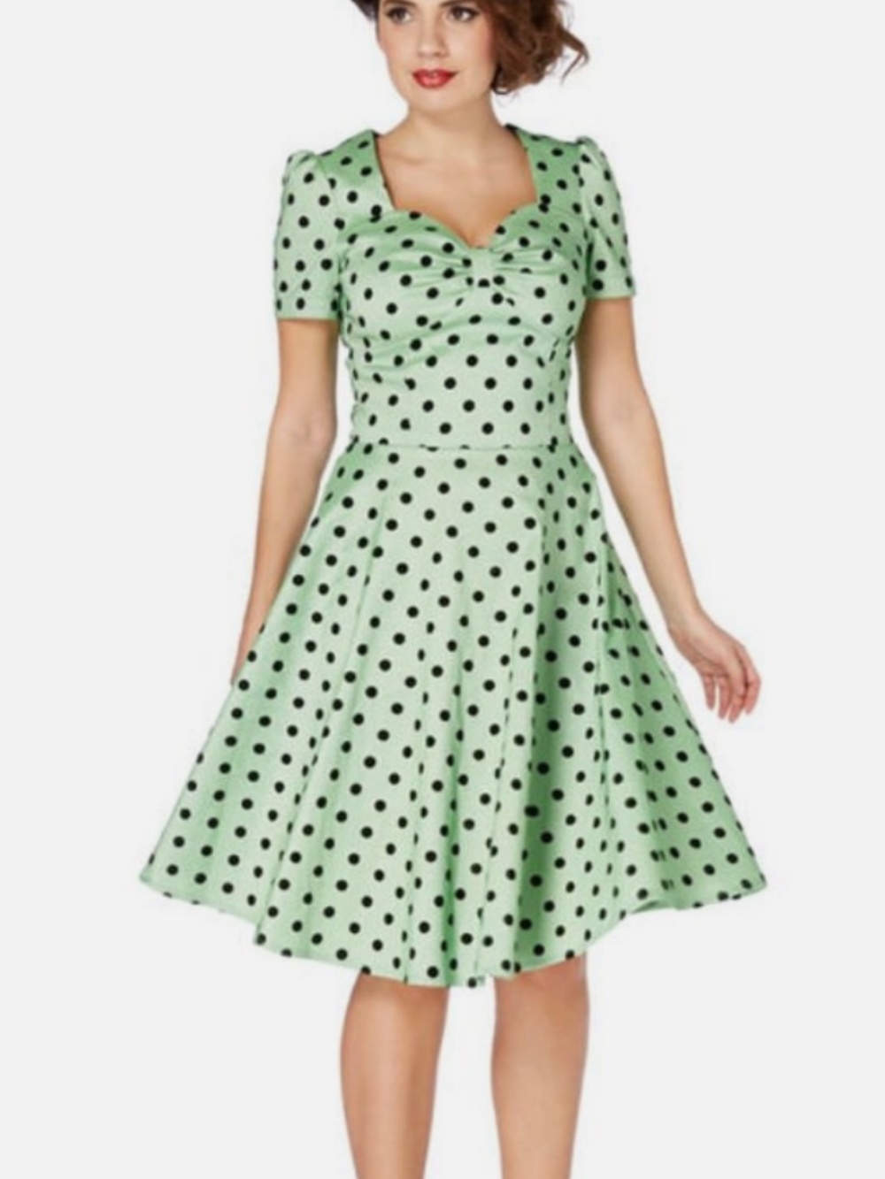 Hell Bunny Vixen Polka Dot Dress XL